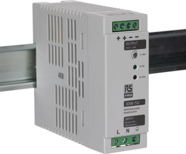Immagine prodotto RS PRO Din Rail Power Supply, 30W, 5V Output