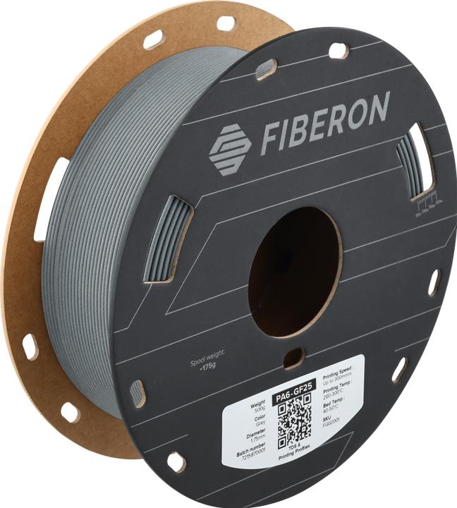 Produktbild Polymaker PA6-GF25 1,75mm GREY 3kg (1.75 mm, 3000 g)