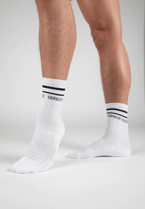 Produktbild Gorilla Wear Crew Socks White (Einzelpack, 36 - 38)