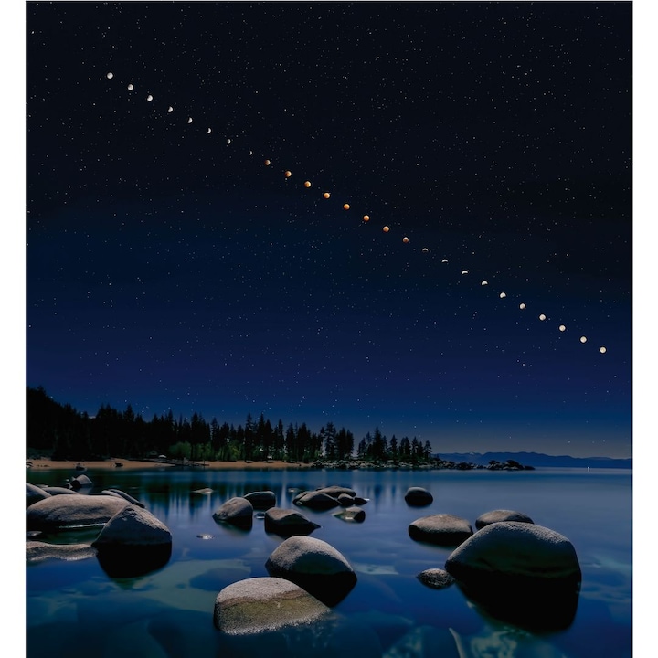 Actual product image Trenddeko Zhu - moon phases (240 x 260 cm)