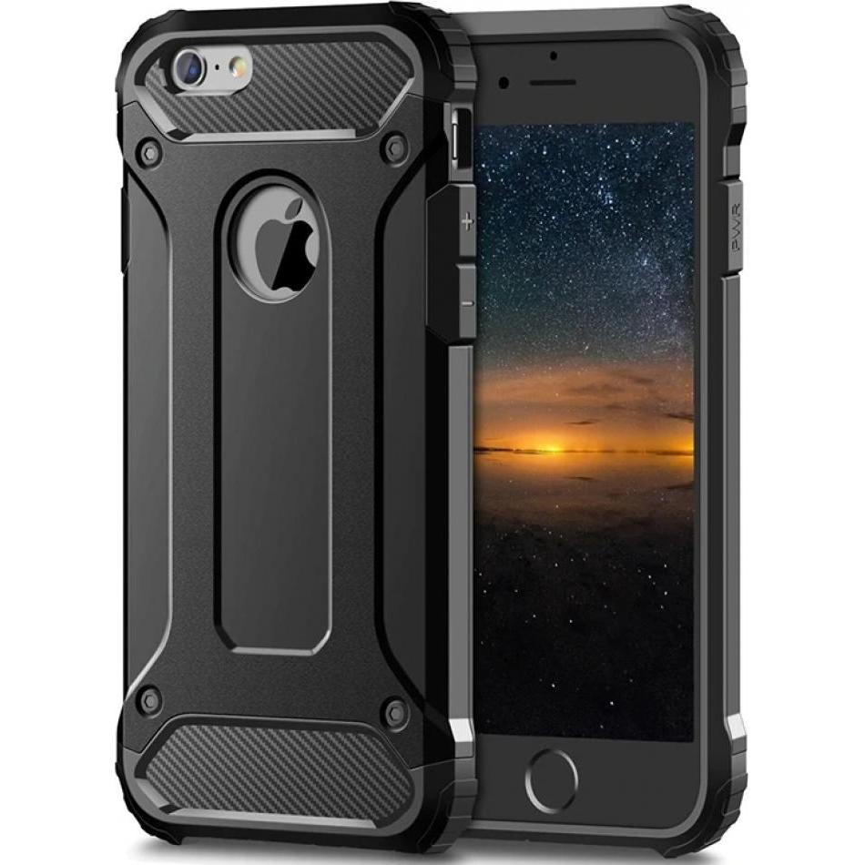 Screenguard AdventureCase Apple iPhone 8 Hybrid Hülle (Apple iPhone 8), Smartphone Hülle, Schwarz