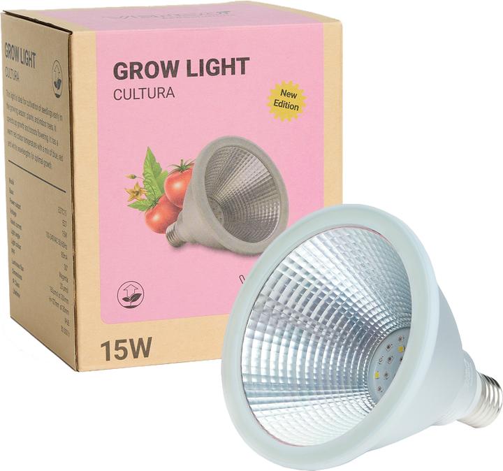 Image du produit Venso EcoSolutions Lampe à plantes E27 "Cultura" 15W 60 °, photosynthèse améliorée et formation de c (LED, 240 V)