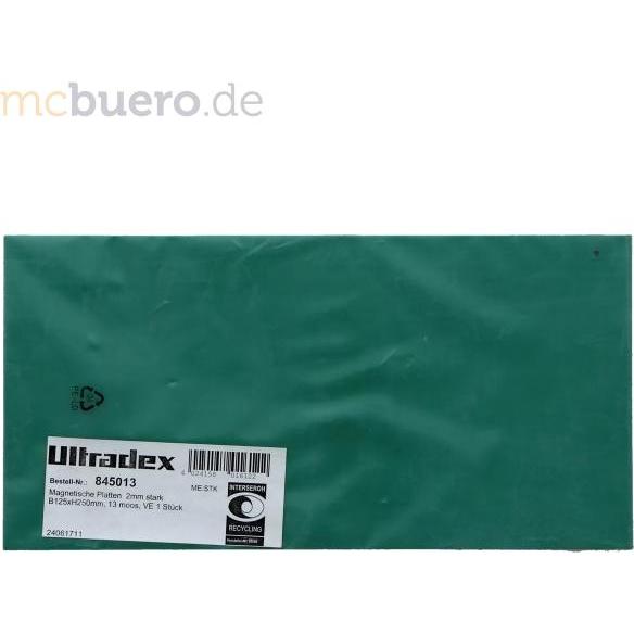 Ultradex, Magnet, Magnetische Platten 125x250x2mm moos (1 x)