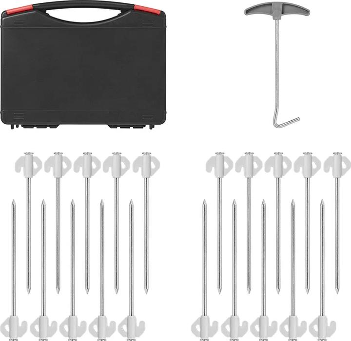 Actual product image ProPlus Rock bottom peg 20 cm with plastic hook - set of 20 pieces in a case