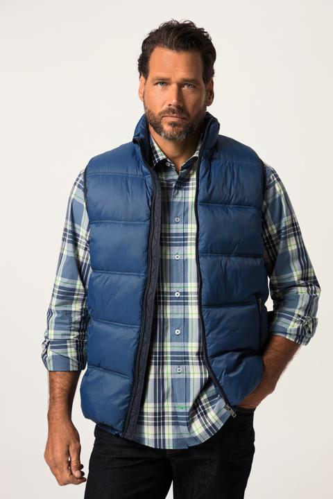 Actual product image JP1880 Quilted gilet, outdoor, stand-up collar, stomach fit, up to 8 XL (7XL)
