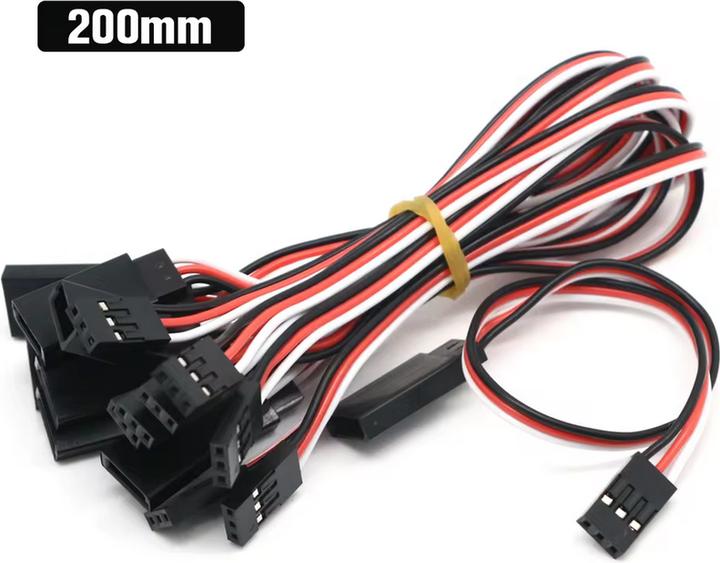 Actual product image Coscorp Industries Servokabel, JR-Stecker zu JR-Buchse, 20 cm, 5 Stück