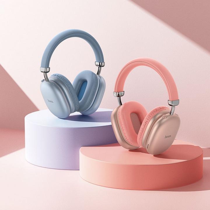 Produktbild Hoco W35 Max Joy Kabelloses Bluetooth In-Ear-Headset Rosa (90 h, Kabellos)