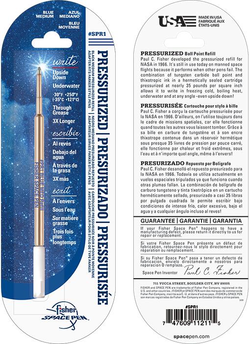 Nährwerte und Zutaten Fisher Kugelschreibermine M blau (Blau, 0.50 mm, 1 Stk.)