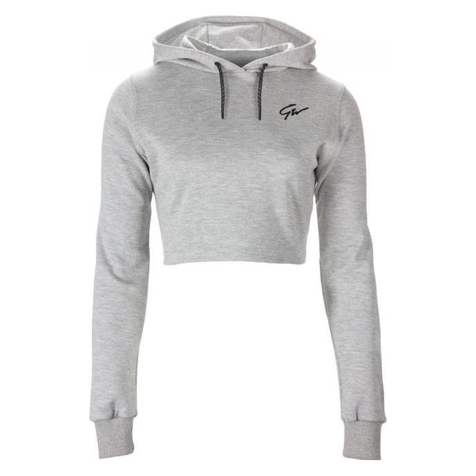 Gorilla Wear, Damen, Pullover, Pixley Crop Hoody Grey, Grau, (S)