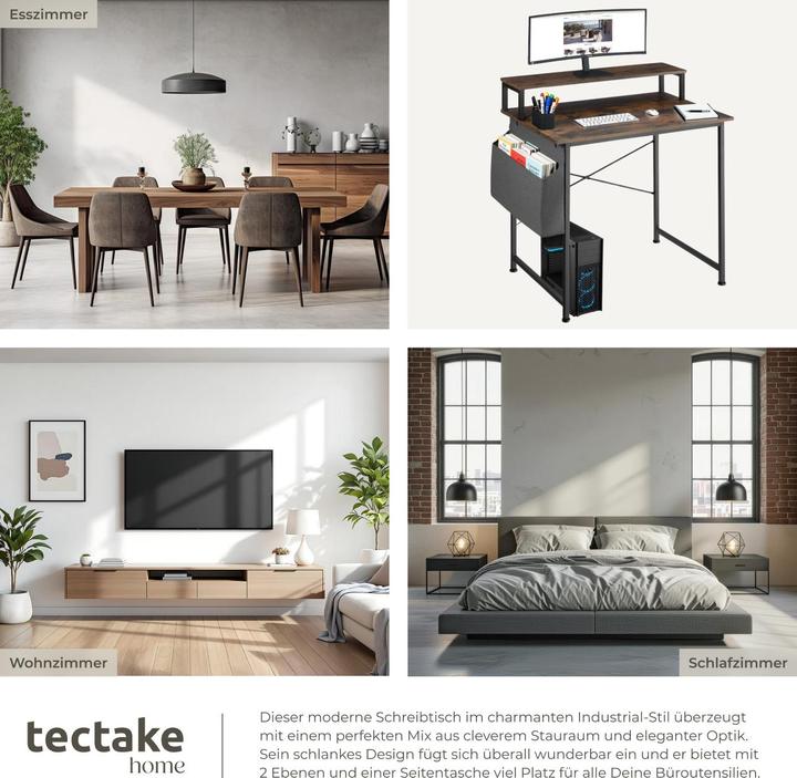 Image du produit tectake Bureau (80 x 55 x 90 cm)