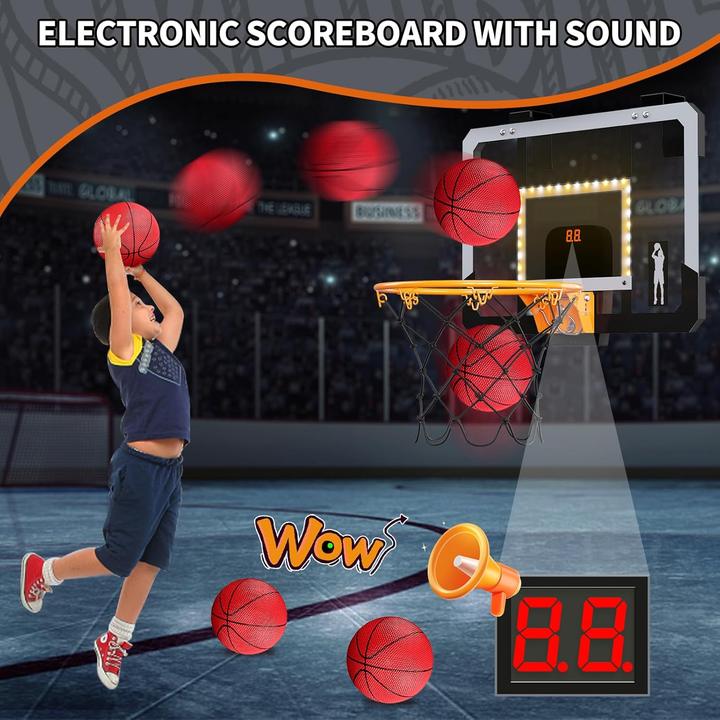 Produktbild Hyes Mini-Basketballkorb-Set mit LED & Scorer-Anzeige