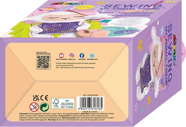 Actual product image Avenir Sewing Set Hanger Sheep