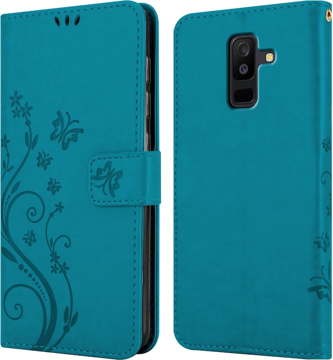 Produktbild Cadorabo Flower Book Cover (Samsung Galaxy A6+)