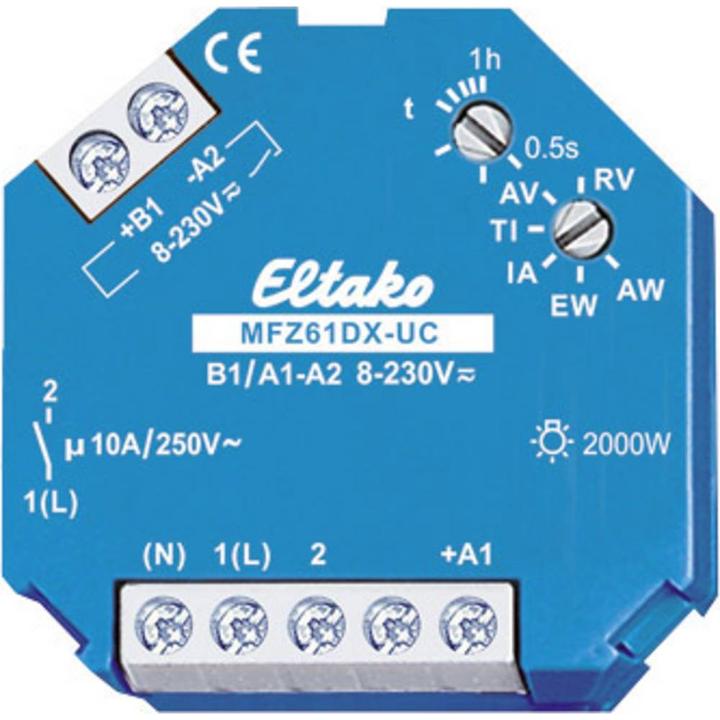 Produktbild Eltako Analog einstellb. MultifunktionsZeitrelais UC. Schliesser potenzialfrei (Analogaktor)
