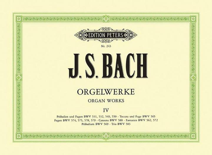 Immagine prodotto Orgelwerke in 9 Bänden - Band 4 (Tedesco, Hermann Keller, Friedrich Conrad Griepenkerl, Johann Sebastian Bach, Ferdinand Roitzsch, 2001)