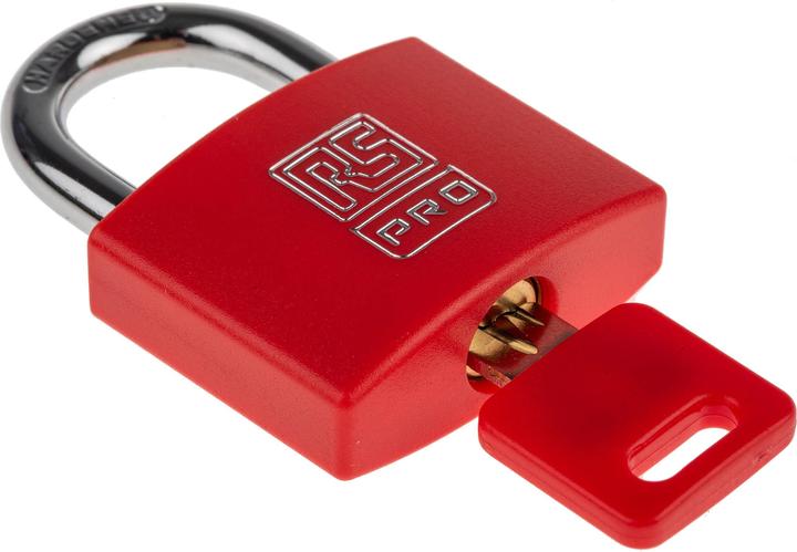 Immagine prodotto RS PRO Red Plastic Coated Brass Padlock