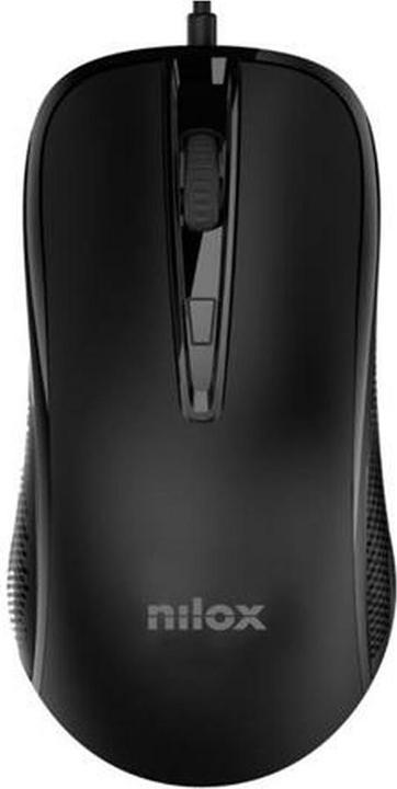 Nilox Wired USB Mouse, Black Brand (Kabelgebunden)