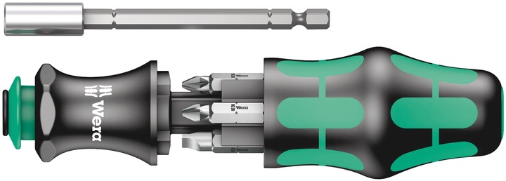 Productafbeelding Wera Kraftform Compact 28 (PH2X 25mm, PH1 x 25 mm, Pz2x25mm, sleuf 1 x 5,5 x 25 mm, PZ 1 x 25, sleuf 1,2 x 6,5 x 25 mm)