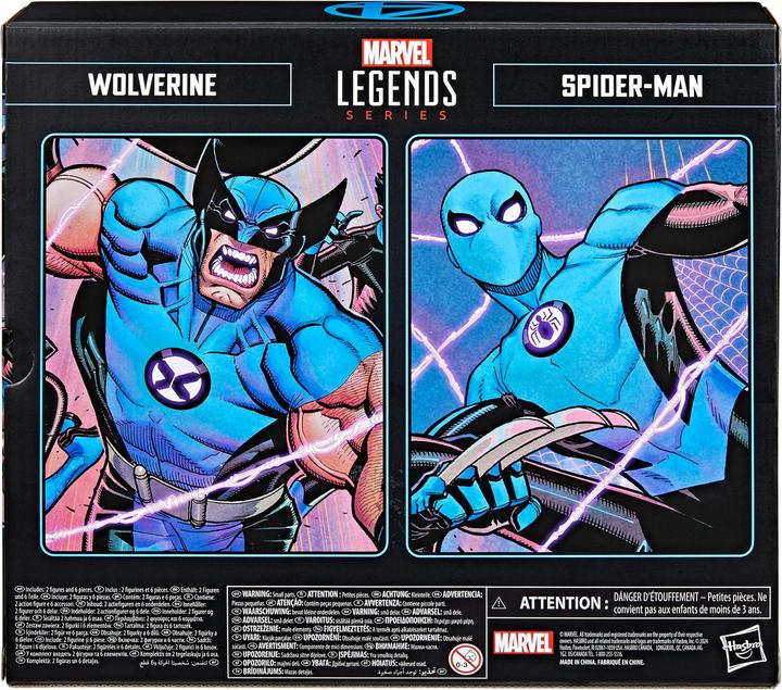 Actual product image Hasbro Fantastic Four Marvel Legends action figures 2-pack Wolverine & Spider-Man 15 cm