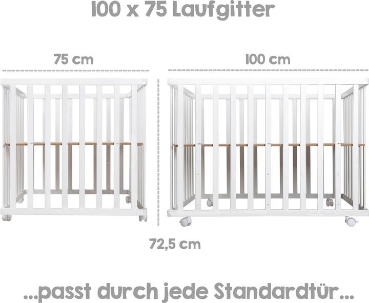 Image du produit Roba Parc pour enfants (75 cm, 100 cm, Panneau de bois MDF)