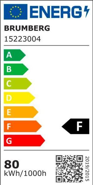 Energie-Label Brumberg BRU 15223004 LED-Flexband,IP62,5m (Weiss, 500 cm, Indoor)