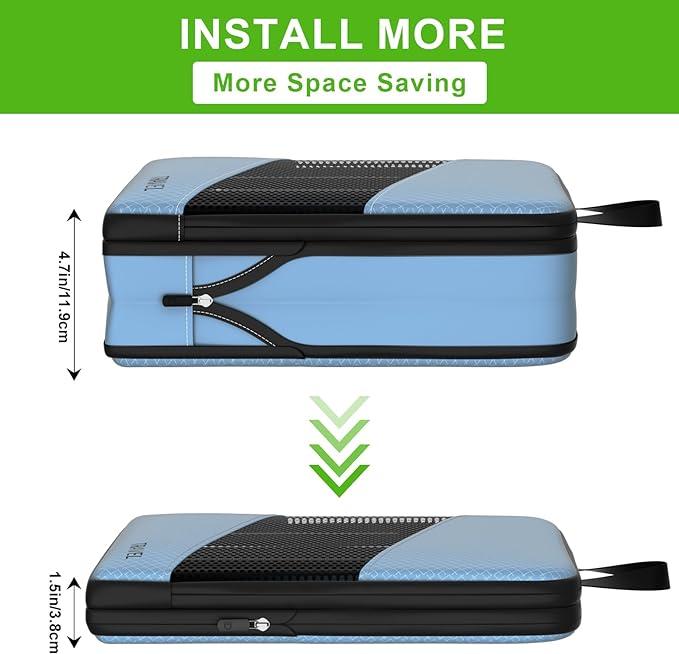 Immagine prodotto Only-Bags.Store 6 cubi di compressione per valigie, sacchetti espandibili per riporre gli oggetti da viaggio