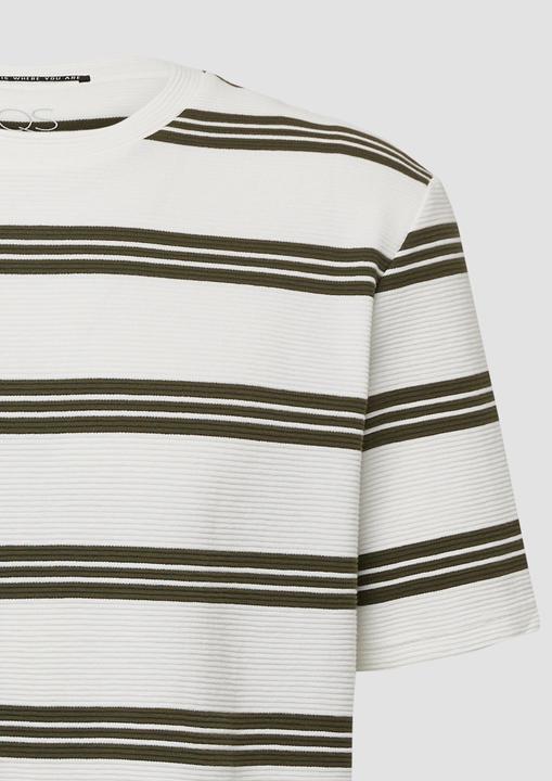 Produktbild S.Oliver T-Shirt Strukturiertes Jersey-T-Shirt mit Streifen (S)