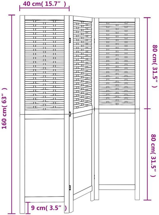 Immagine prodotto vidaXL Paravent