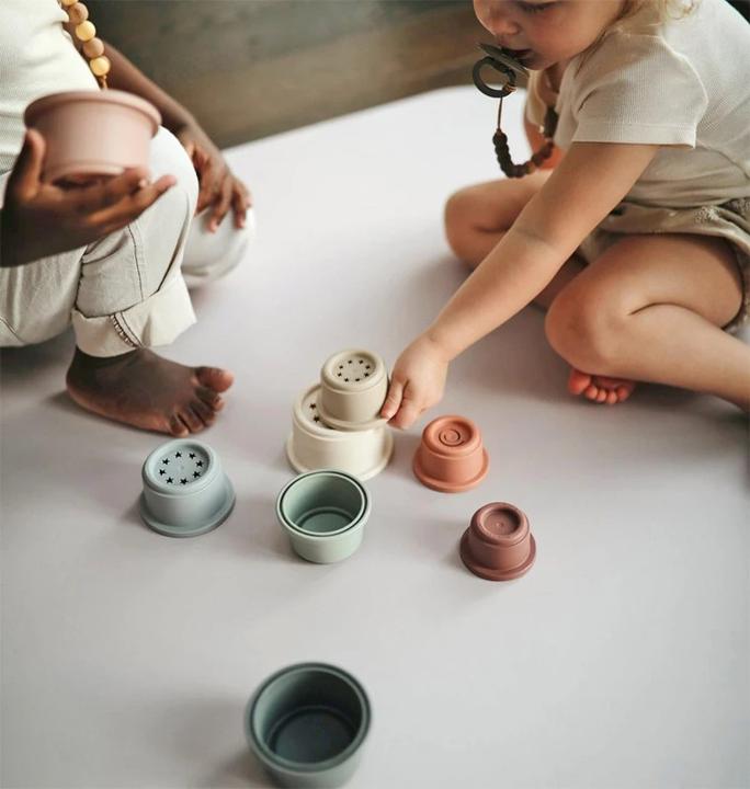 Actual product image Mushie Stacking tower