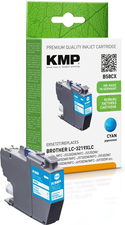 Actual product image KMP Tinte replaces LC3219XLC (C)