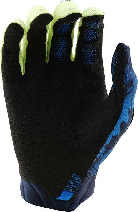 Actual product image Troy Lee Designs Air Glove, Drip, glo yellow/dark navy, XL (XL)