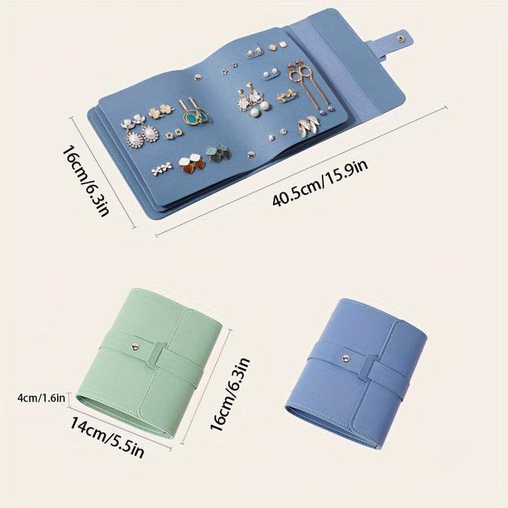 Produktbild Only-Bags.Store Schmuckaufbewahrungstasche, Multifunktionale tragbare Ohrring-Aufbewahrungstasche