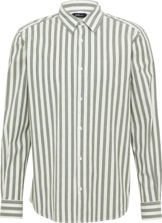 Immagine prodotto s.Oliver Hemd Regular Fit: Gestreiftes Langarmhemd aus Baumwollstretch (L)