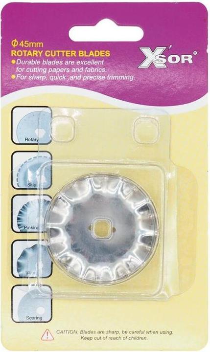 Actual product image Xsor Ersatzklinge für Rollschneider 45mm Wellenschnitt (Replacement blade)