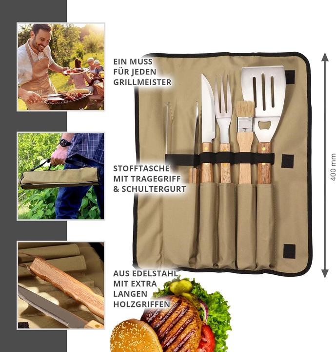 Produktbild Monsterzeug Grillbesteck Set (5-teilig)