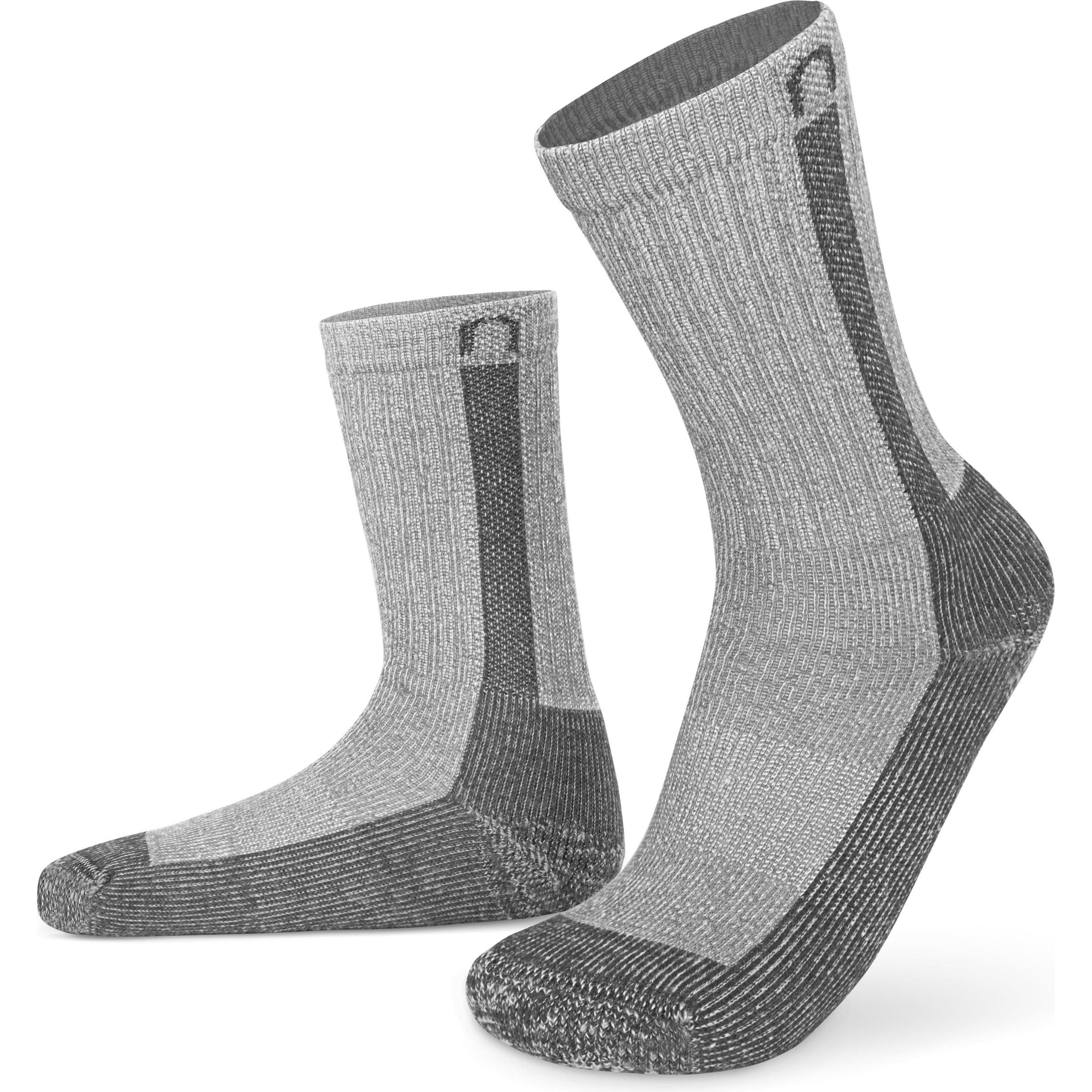 Normani, Herren, Socken, 2 Paar Merino Wander- und Arbeitssocken Nowra, Grau, (2er Pack, 43 - 46)