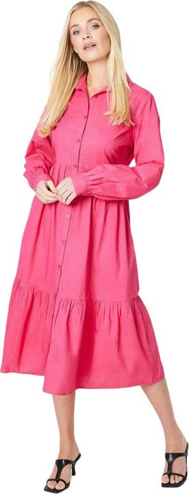 Actual product image Debenhams Womens/Ladies Poplin Petite Midi Shirt Dress (36)