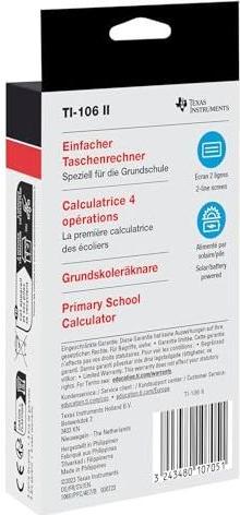 Actual product image TI 106ii (Solar cells, Batteries)