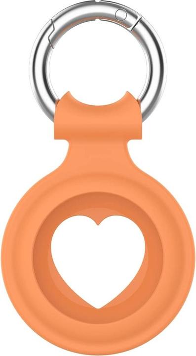 Produktbild Screenguard Apple Airtag Liquid Silikon Heart Case mit Anhänger