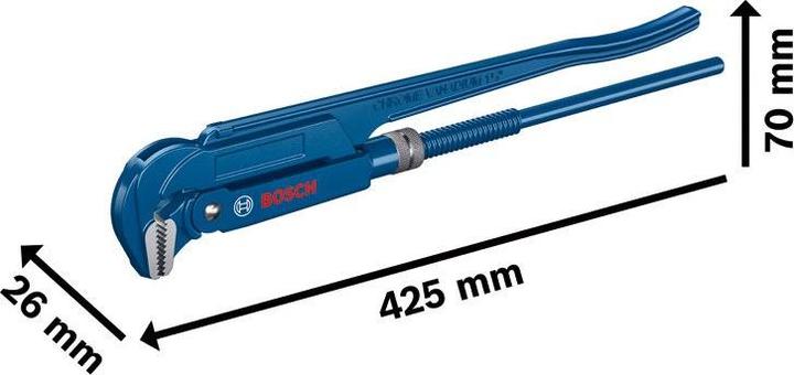 Actual product image Bosch Professional Corner pipe wrench 90°, 420 mm (420 mm)