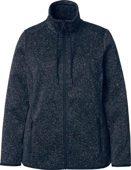 Produktbild Ulla Popken Strickfleece-Jacke, Rauten, Stehkragen, Zipptaschen (62)