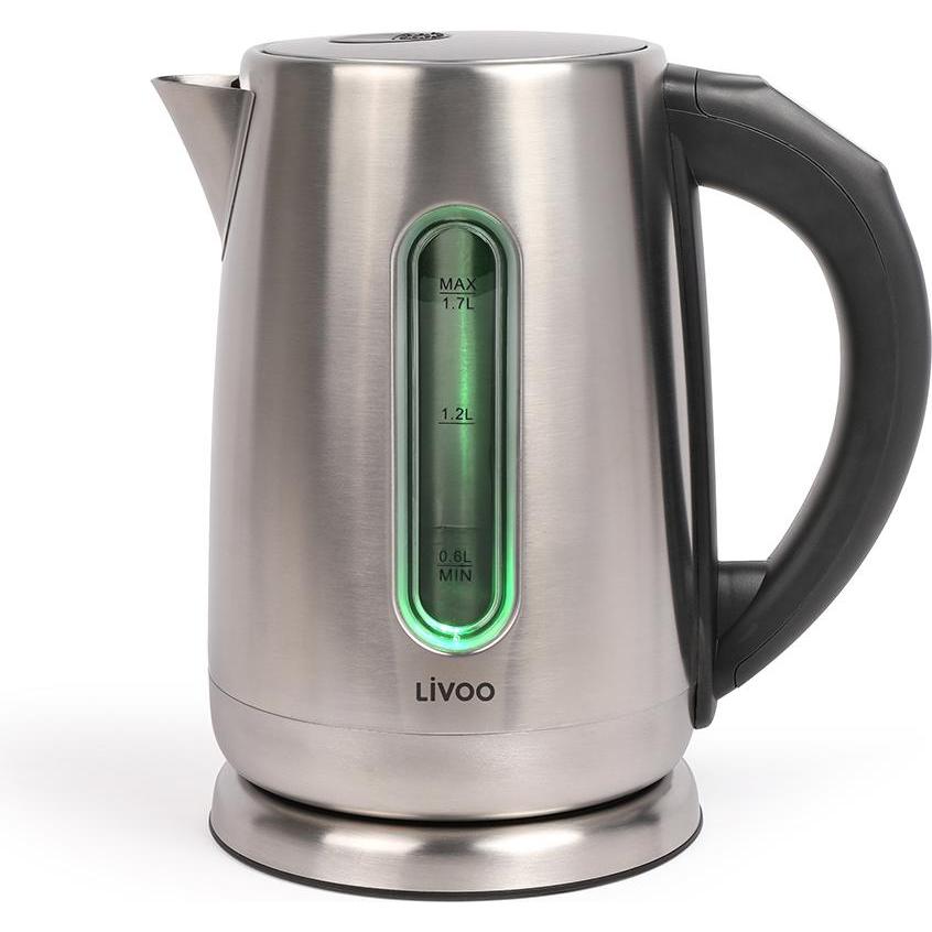 Livoo Grigio Bollitore Con Temperatura Regolabile, Bollitore,