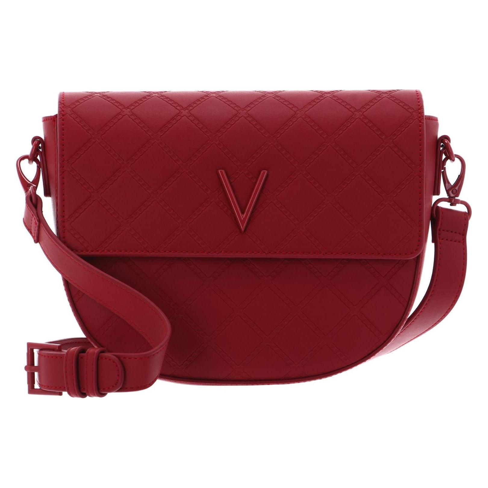 Valentino Bags, Damen, Handtasche, Satteltasche Blush Flap Bag 802, Rot