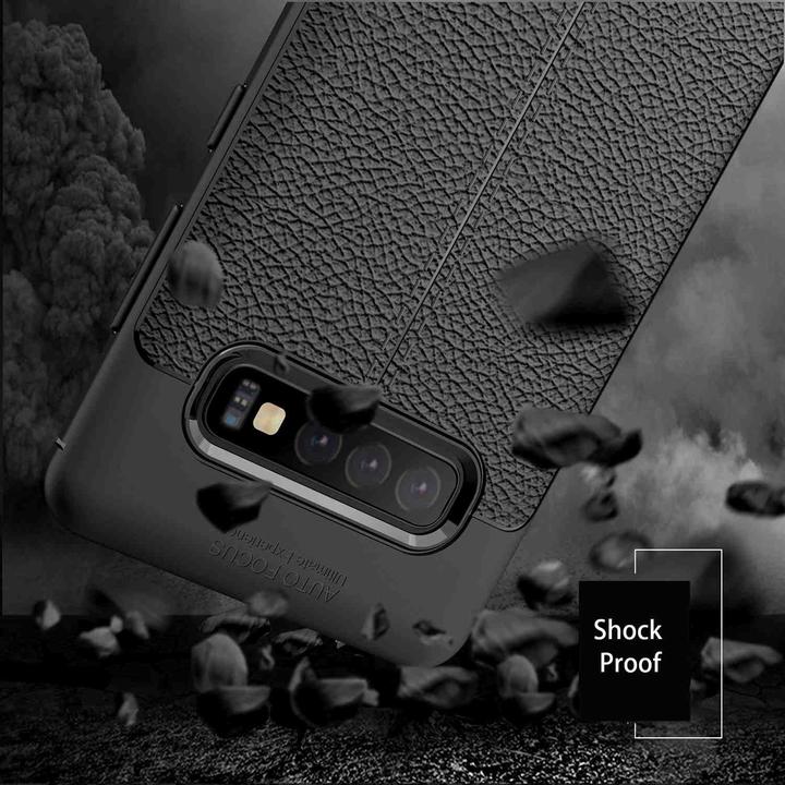 Produktbild Cadorabo TPU Cover Kunstleder Struktur (Samsung Galaxy S10)