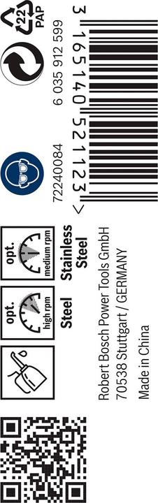 Actual product image Bosch Professional Zubehör PRO Stainless Steel HSS-Co twist drill, 3.2 x 36 x 65 mm (3.2 mm)