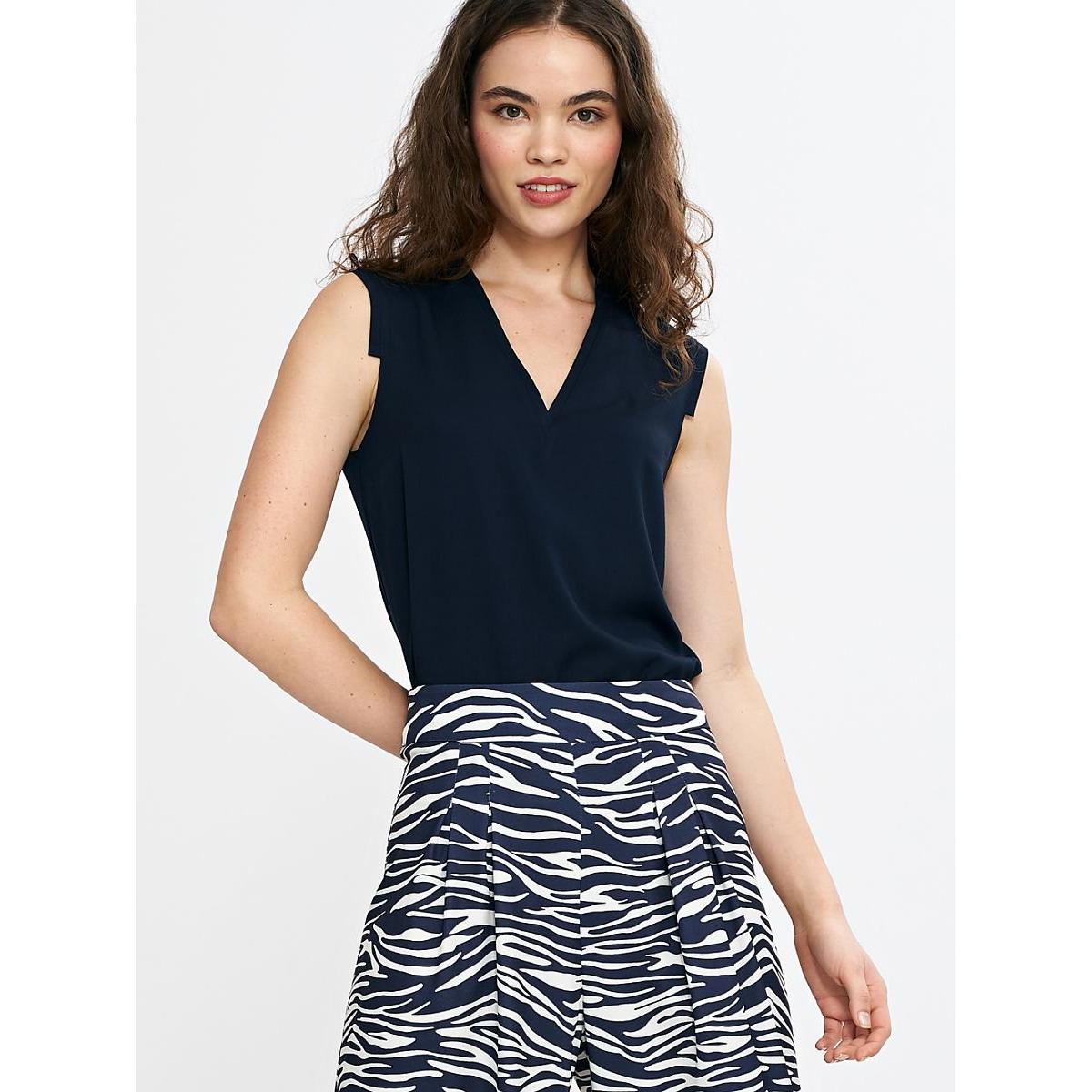 Nife, Damen, Bluse, Bluse, Blau, (36)