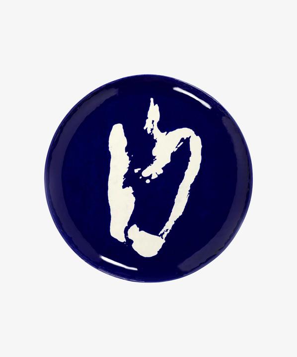 Image du produit Serax Plateau de service FEAST bleu foncé rayé