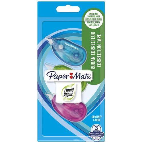 Paper Mate, Korrekturmittel, Korrekturroller Dryline Mini 3er /6m