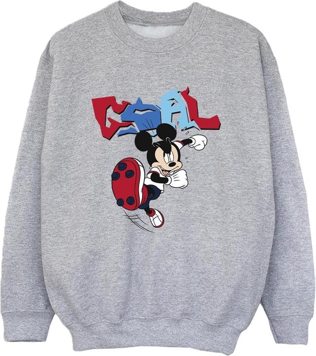 Disney Mickey Mouse Goal Striker Pose Sweatshirt Jungen (140, 146)
