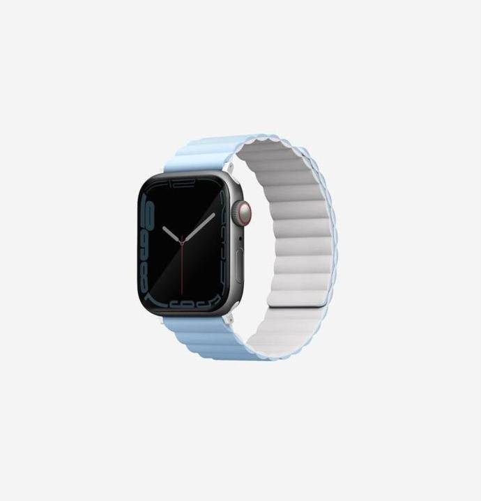 Image du produit Uniq pasek Revix Apple Watch Series 4/5/6/7/8/SE/SE2/Ultra 42/44/45/49mm. Réversible Magnetic bia?y- (44 mm, Silicone)